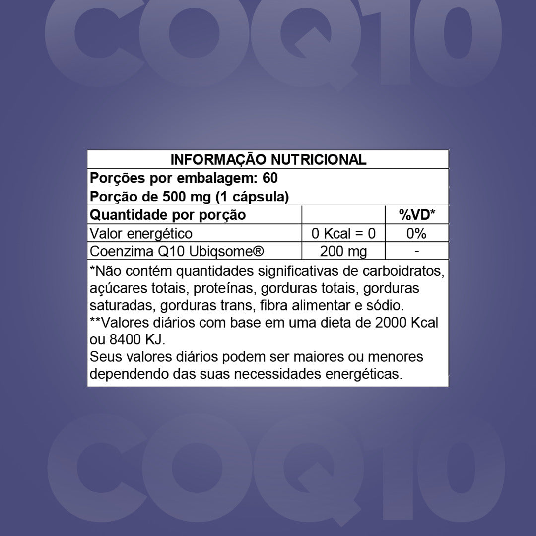 COENZIMA Q10 UBIQSOME 200MG C/ 60 CÁPS