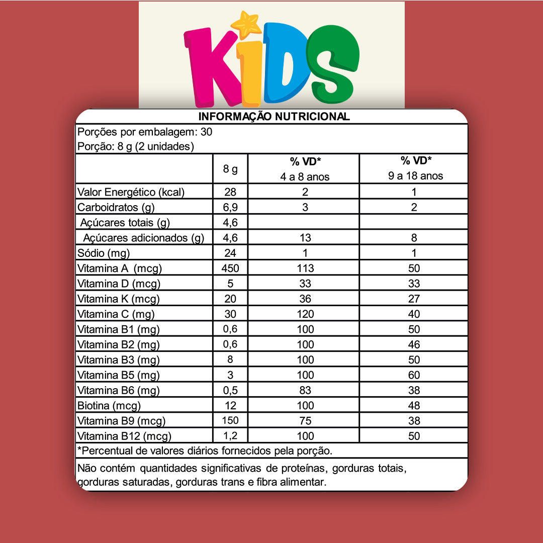 KIDS GUMMIES C/ 60 GOMAS - MORANGO