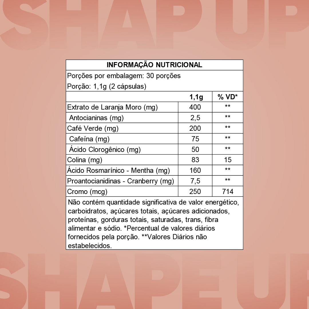 SHAPE UP C/ 60 CÁPS