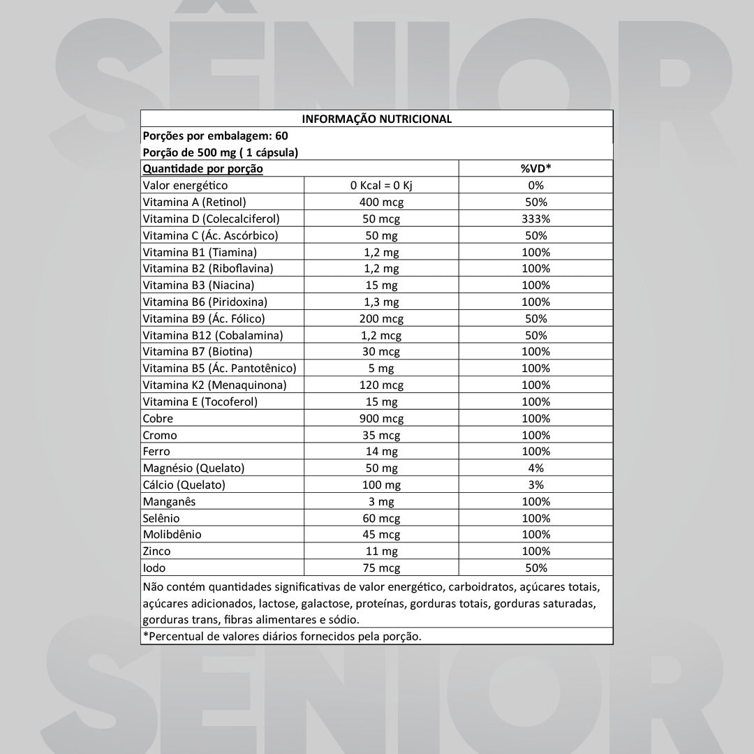 SENIOR 50+ C/ 60 CÁPS