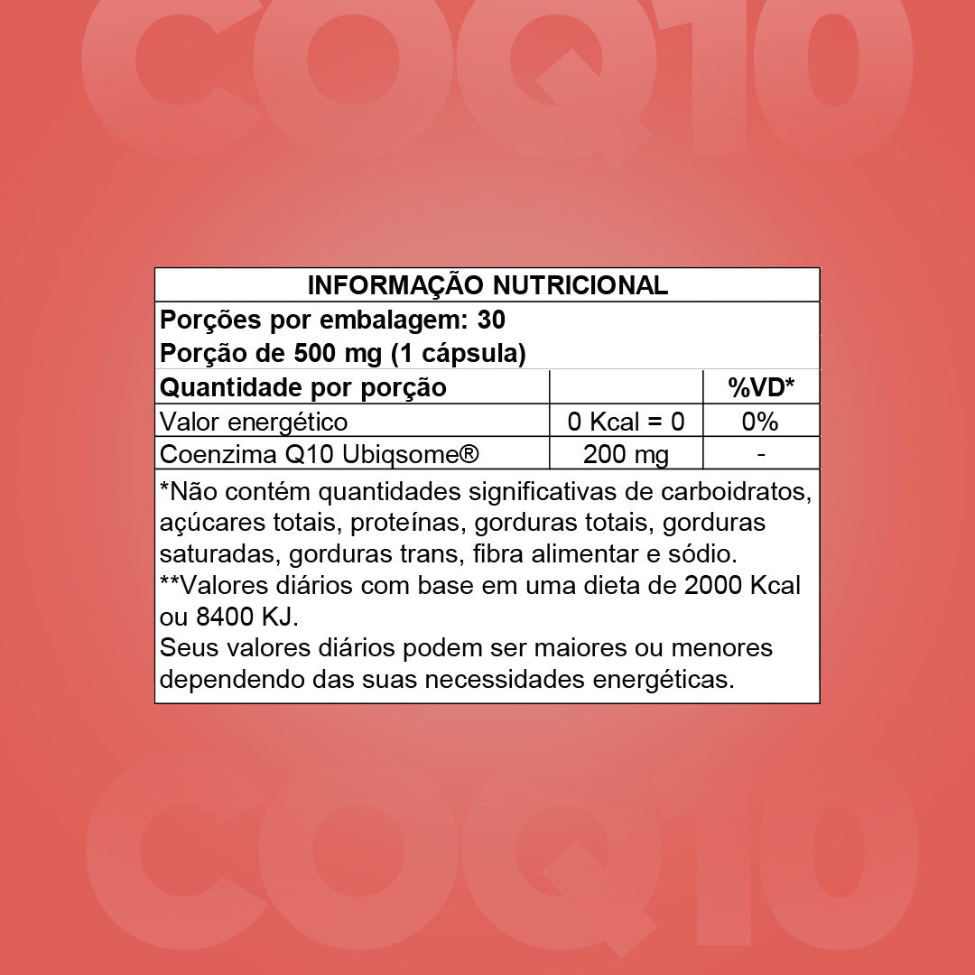 COENZIMA Q10 UBIQSOME 200MG C/ 30 CÁPS