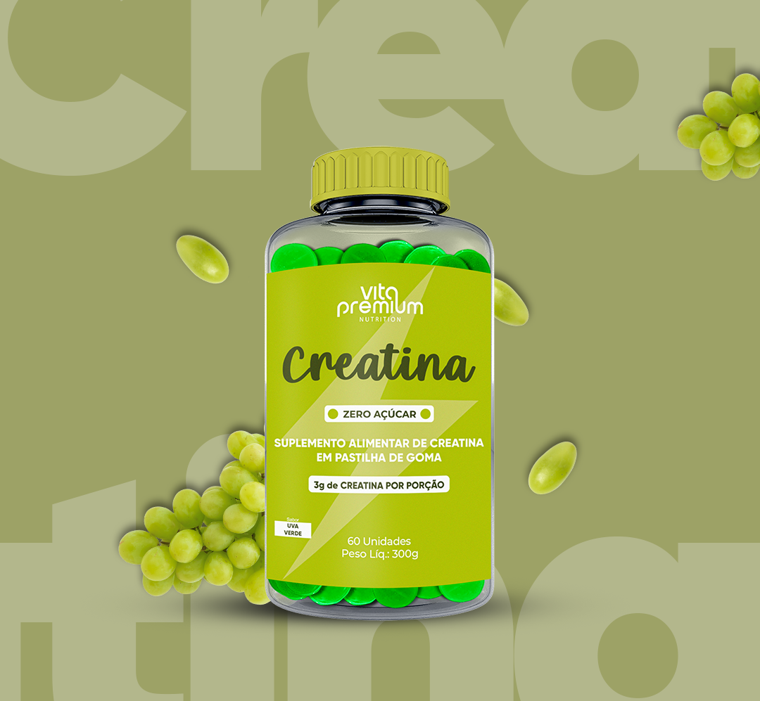 CREATINA C/ 60 GOMAS - UVA VERDE