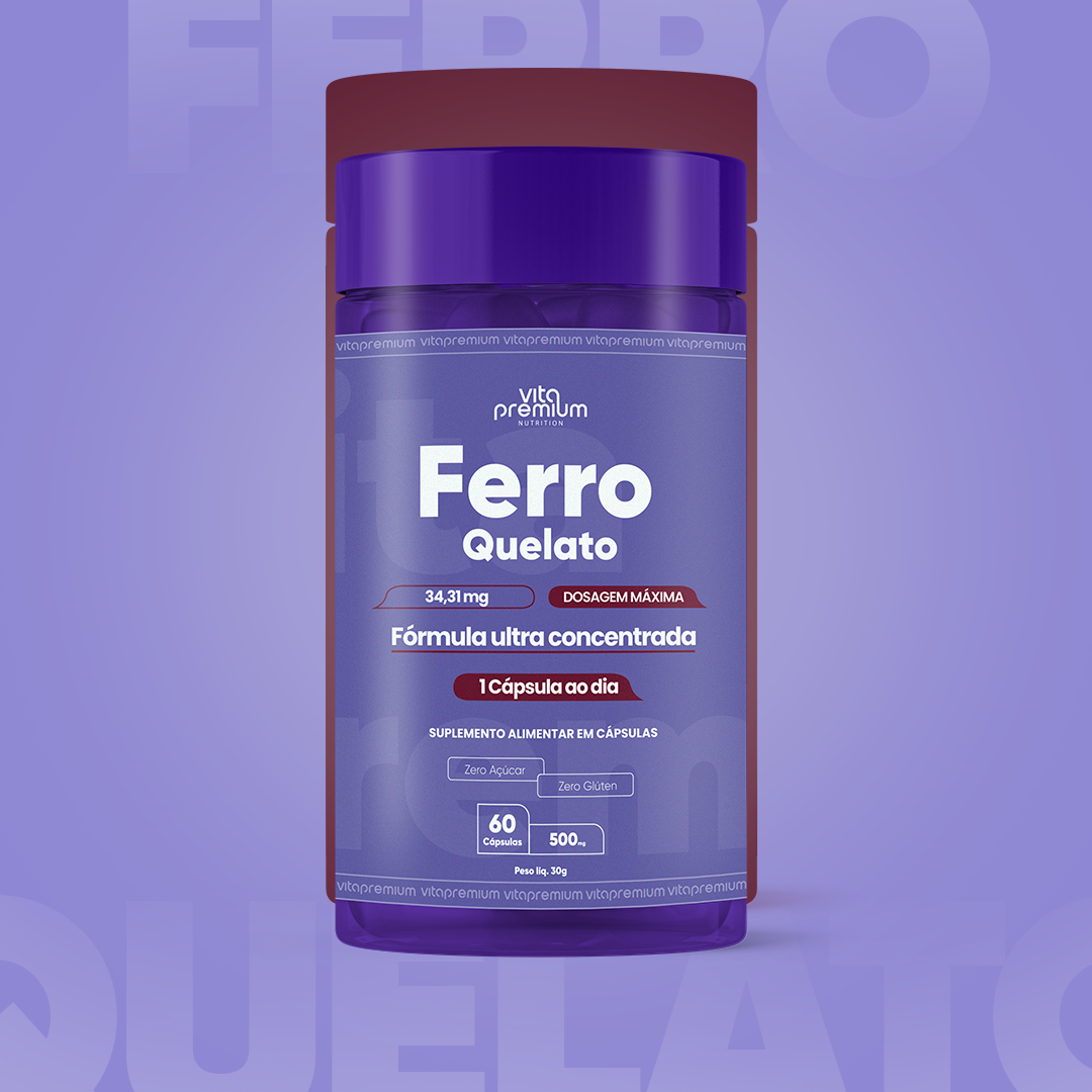 FERRO QUELATO C/ 60 CÁPS