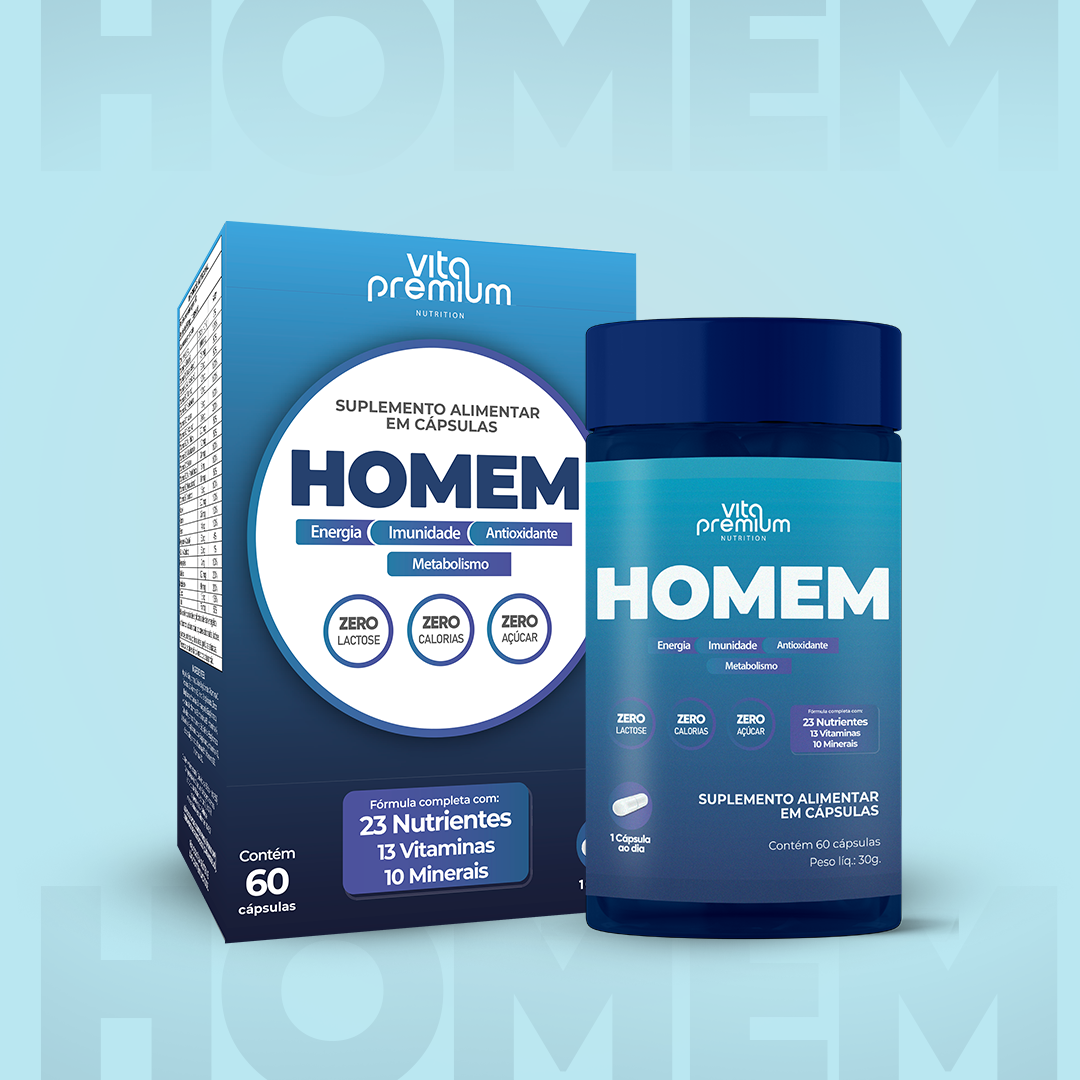 HOMEM C/ 60 CÁPS