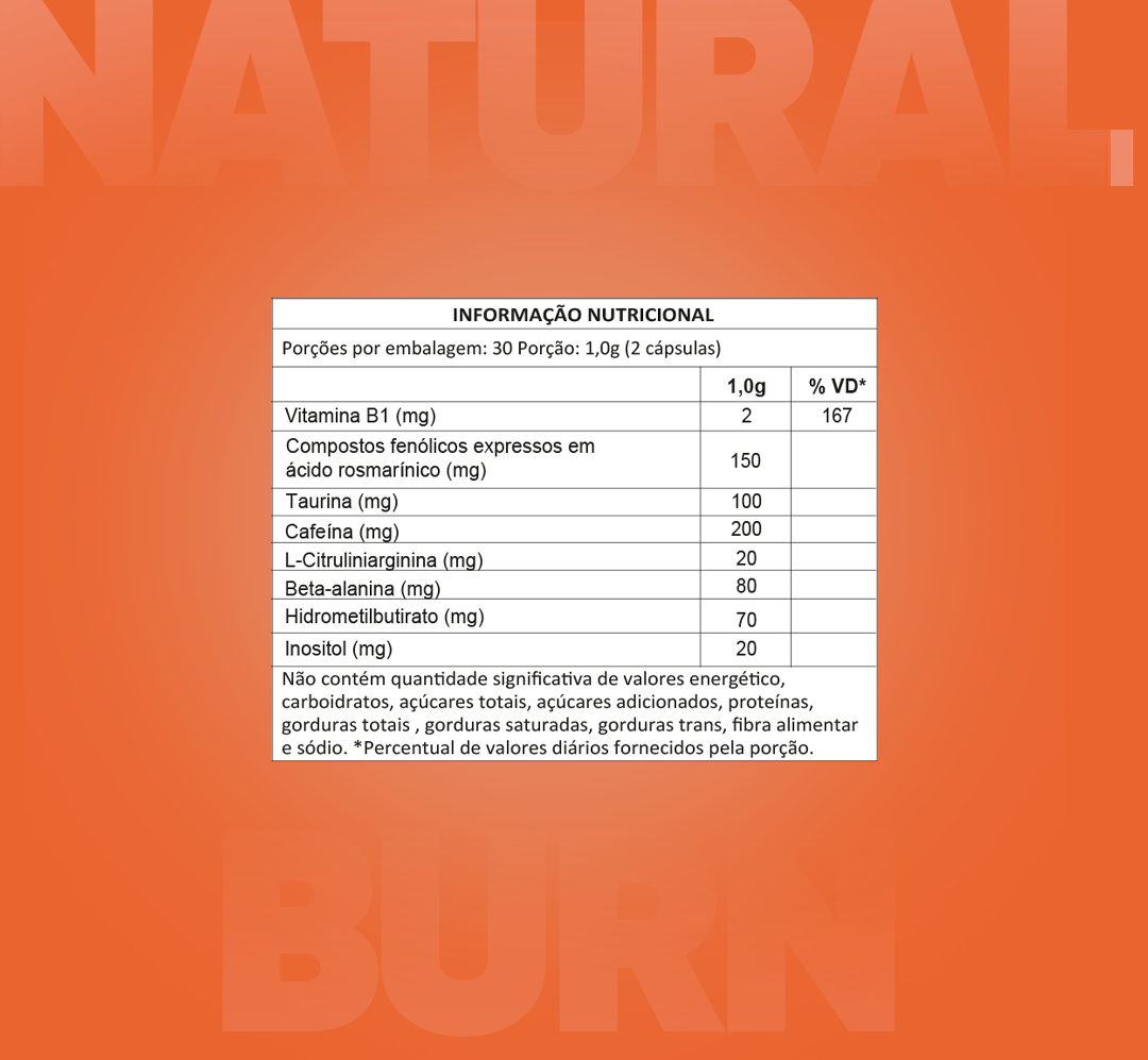 NATURAL BURN C/ 60 CÁPS