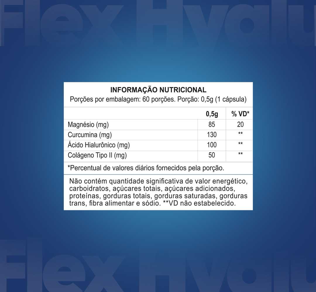 FLEX HYALURONIC C/ 60 CÁPS