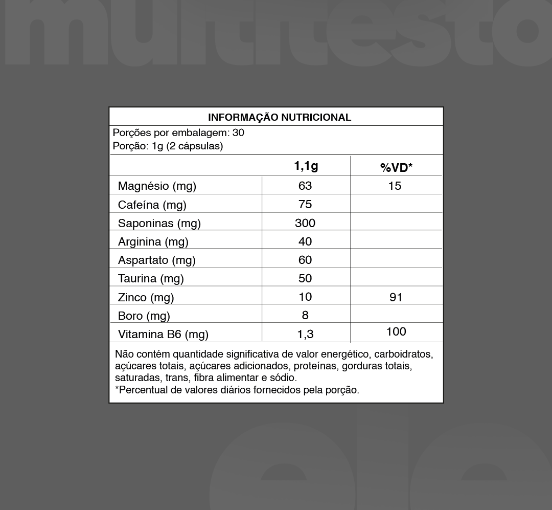 MULTITESTO PARA ELE C/60 CÁPS