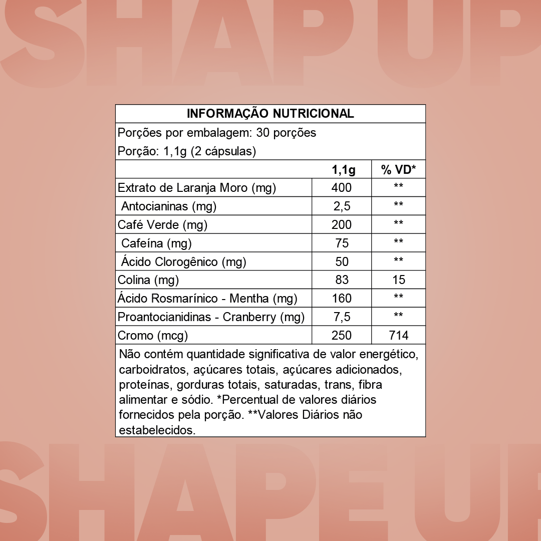 SHAPE UP C/ 60 CÁPS
