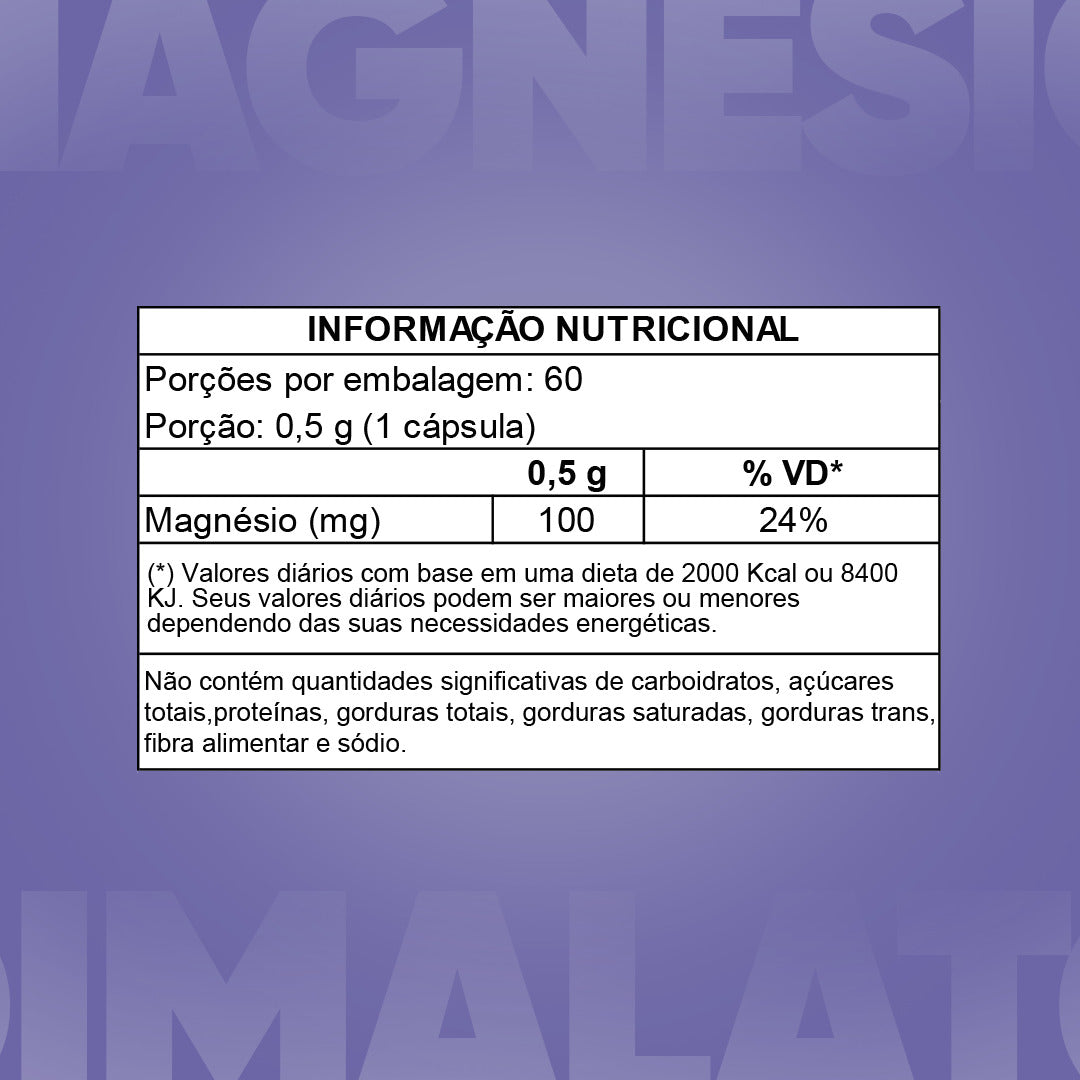 MAGNESIO DIMALATO C/ 60 CÁPS