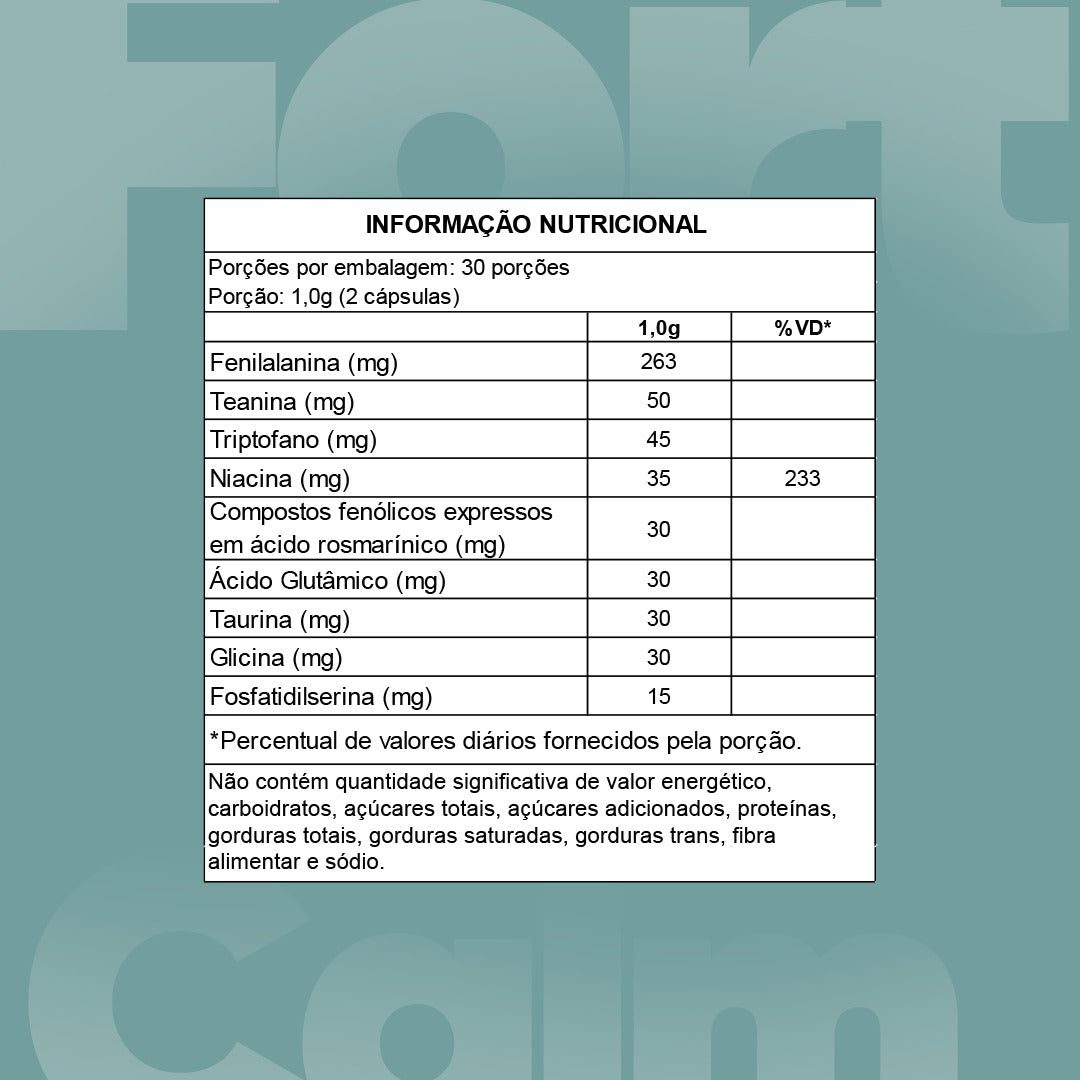 FORT CALM C/ 60 CÁPS