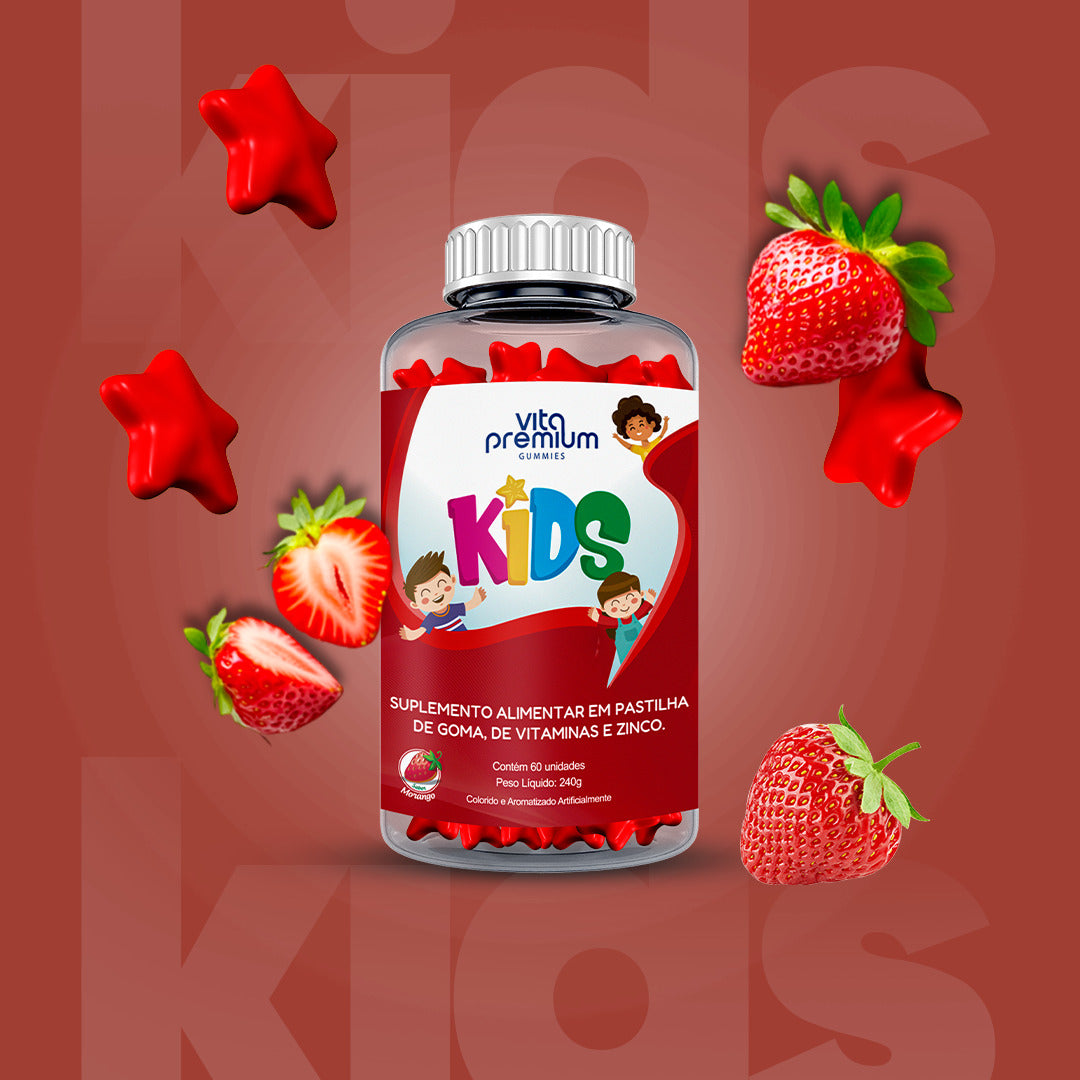 KIDS GUMMIES C/ 60 GOMAS - MORANGO